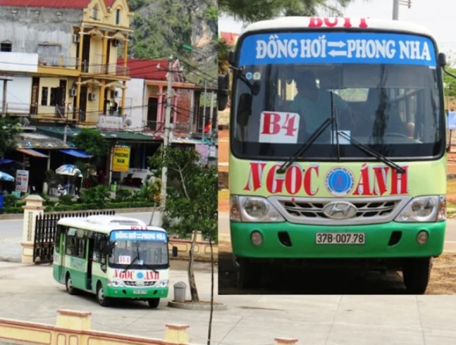 Xe bus từ sân bay Đồng Hới đi Phong Nha: Tuyến xe buýt B4 Quảng Bình