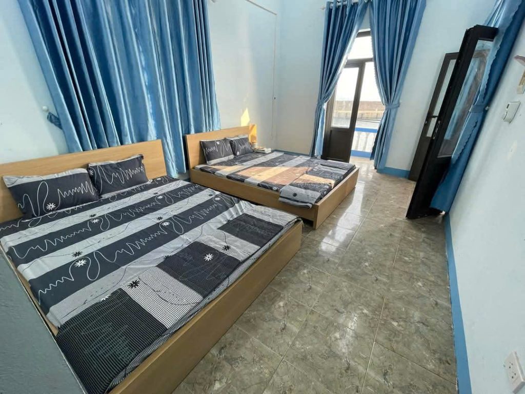 Phòng ngủ các homestay và nhà khách Cồn Cỏ