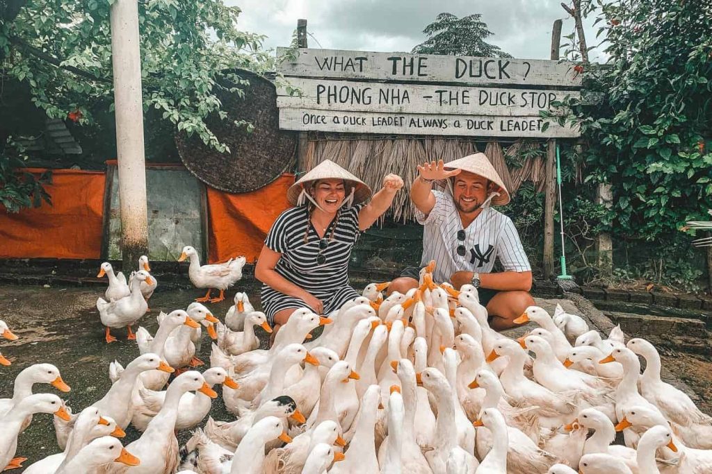 Trải nghiệm thú vị tại Duck stop Phong Nha